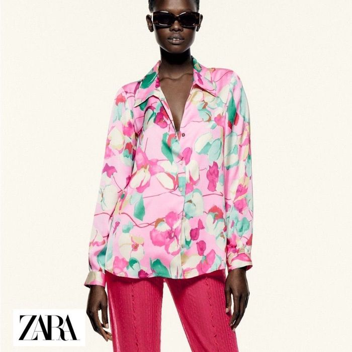 ZARA розова Marroco риза