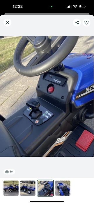 Синий трактор для детей