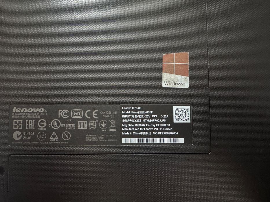 Lenovo G70-80 БУ