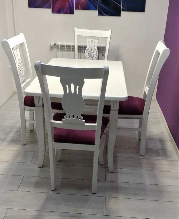 Oshxonaga stol stul Yogochli stol stullar stol stul Taxtali stol stul