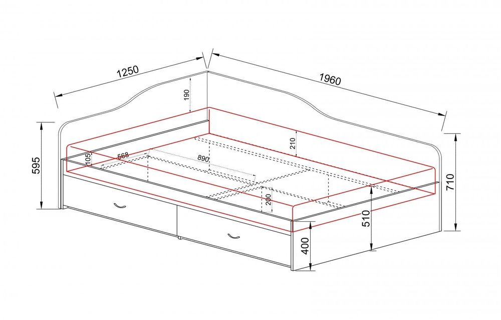 Ъглови легла 90/200