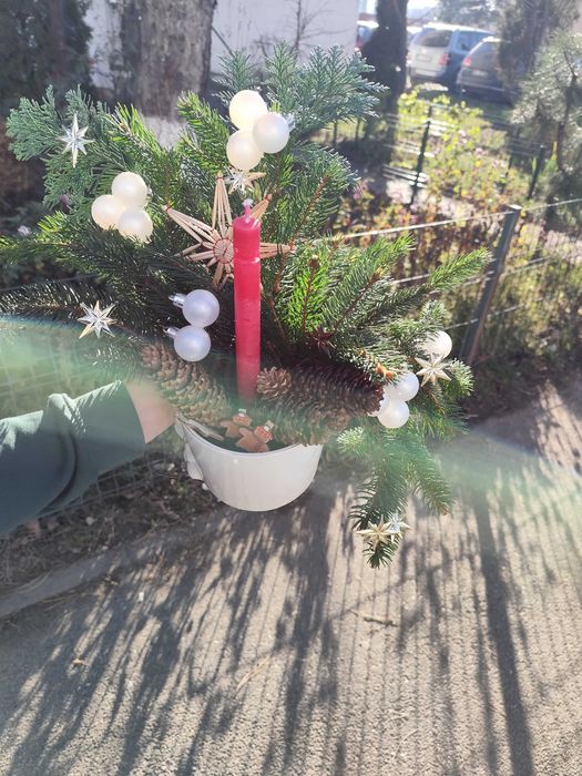 Decorațiune Crăciun cu lumânare