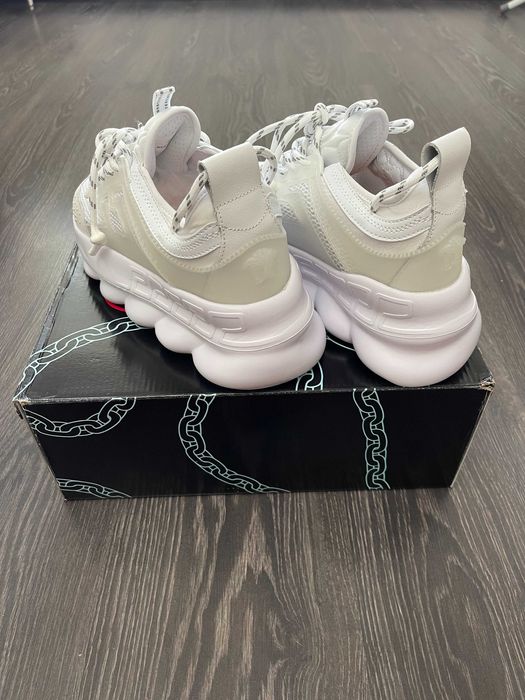 Adidasi Versace Chain Reaction White l Produs NOU Premium din Piele