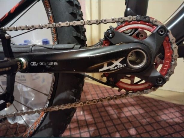 Angrenaj Shimano Deore XT cu foaie Hope