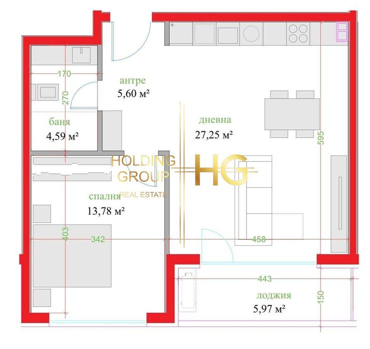 Продава се Двустаен апартамент в Варна, Трошево - 80 кв.м за 2225 €/кв.м - Снимка #1
