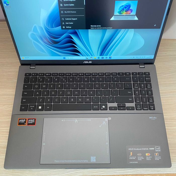 ASUS Vivobook S16 2025,Ryzen 7,16" 144Hz,16GB DDR5,1TB,garantie 2 ani