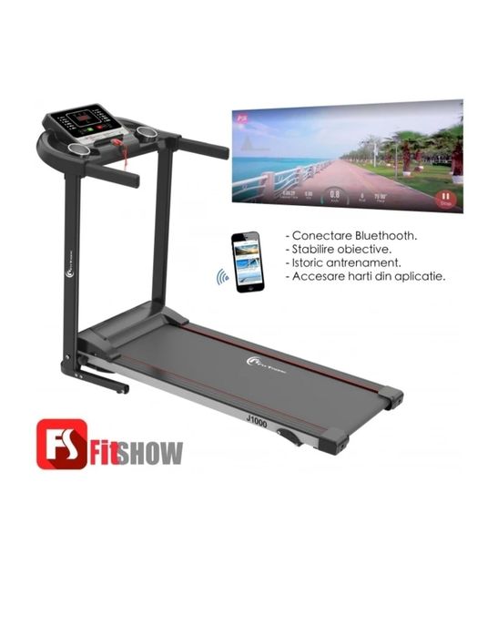 Banda alergare electrica FitTronic J1000 – stare foarte buna, pliabila