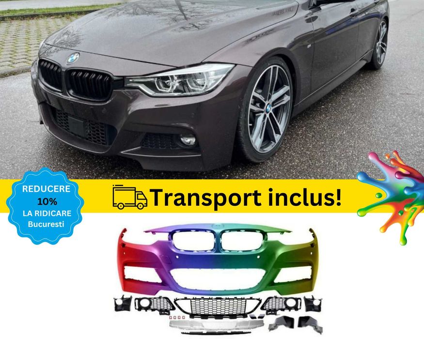 Bara fata M-Tech BMW Seria 3 F30 F31 Negru Gri Albastru Maro Rosu Alb