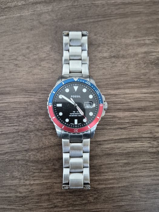 Vând Ceas Bărbătesc Fossil FB-01 Diver Style (Model FS5657) – Bezel „Pepsi”