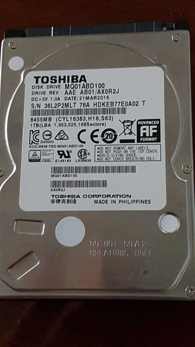 Hdd laptop 500gb 7200 rpm/hdd 500gb 5400 sata3 / Hdd 1 tb 5400rpm