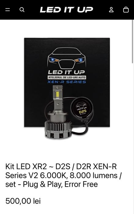 Becuri LED D2R/D2S Led it up