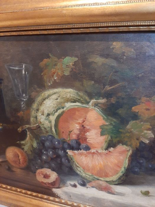 Tablou, pictura veche 1909