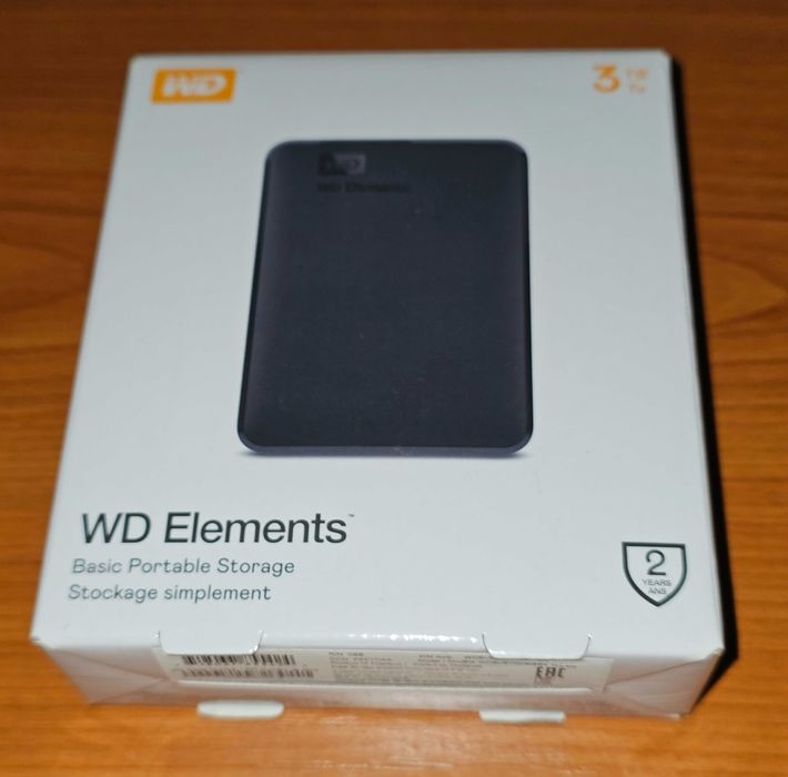 HDD extern WesternDigital, 3 TB, Elements