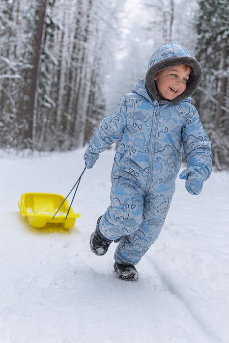 4-5г, ръст 110см, нов зимен детски космонавт / зимен гащеризон