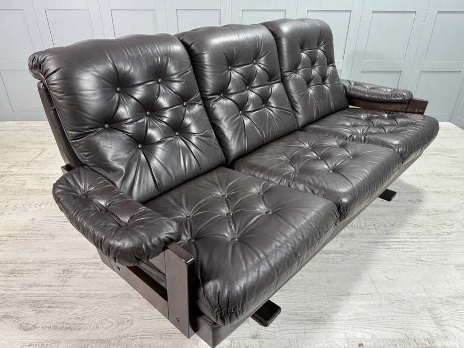 Кожен диван 3-ка Арне Норел Д1106-Д