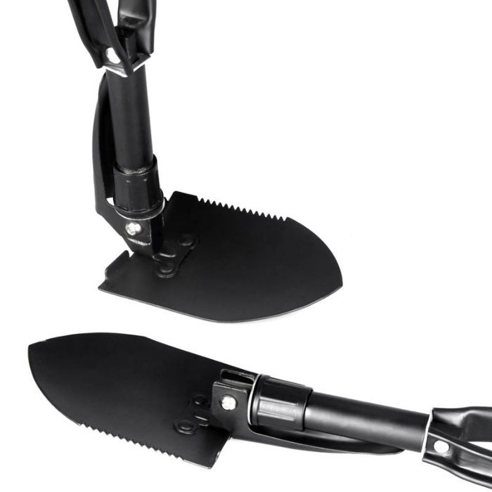 Сгъваема мултифункционална лопатка, кирка и трион 8в1 СТОМАНА