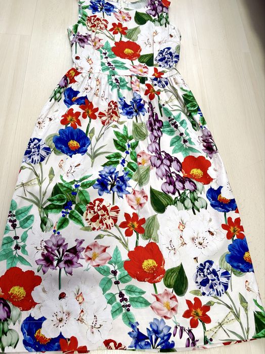 Rochie din bumbac elastic, cu buzunare, masura 38