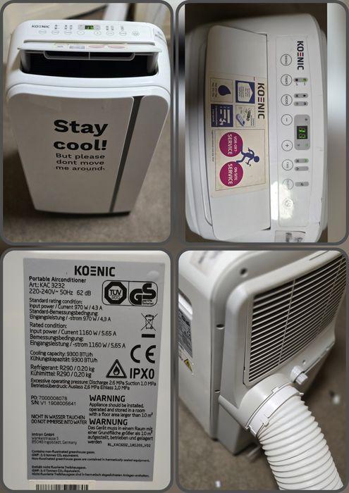 Clima portabile 9300 btu + dezumidificator, consum mic
