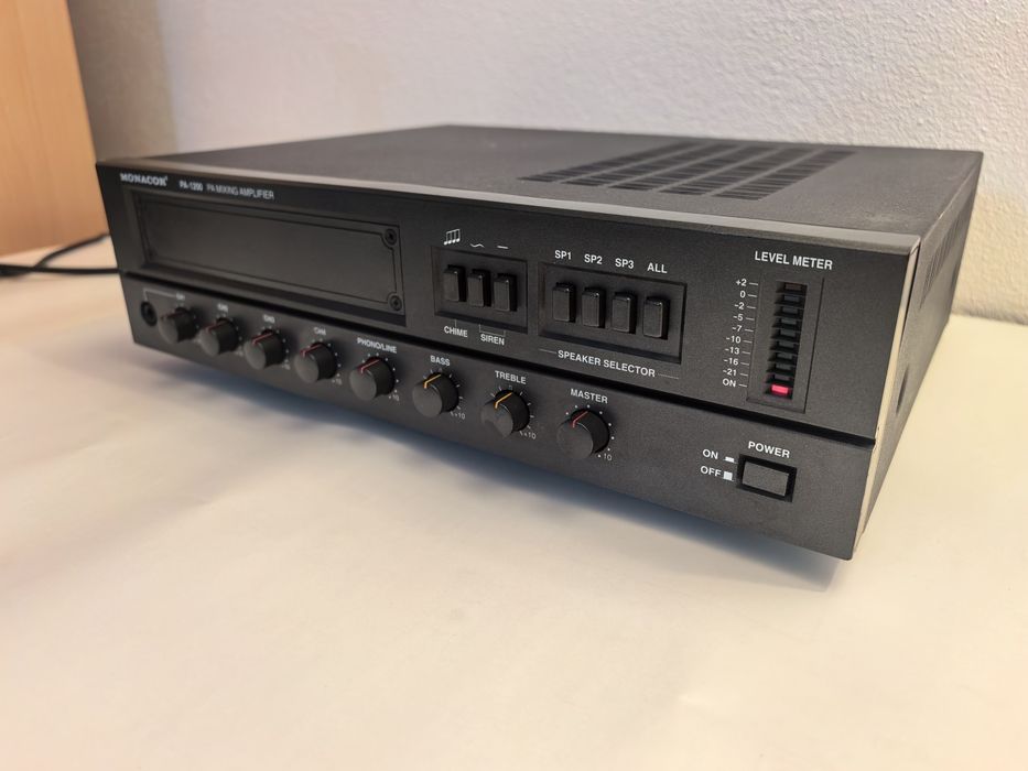 Amplificator Monacor PA 1200 cu reglaj pe 4 zone se emite factura