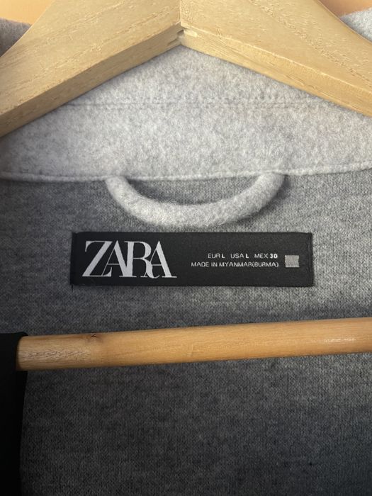 Bluza zara gri cu cordon