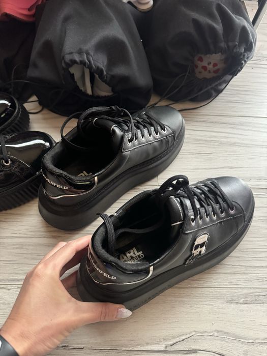 Дамски кожени обувки черни