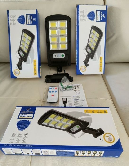 Set 3 Lampi solare grădină cu telecomandă 400W