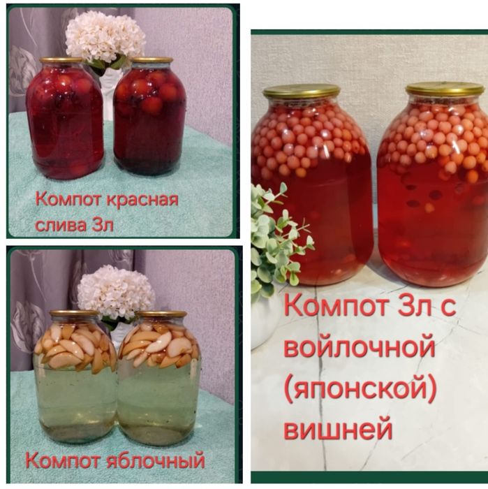Домашние компоты, варенье