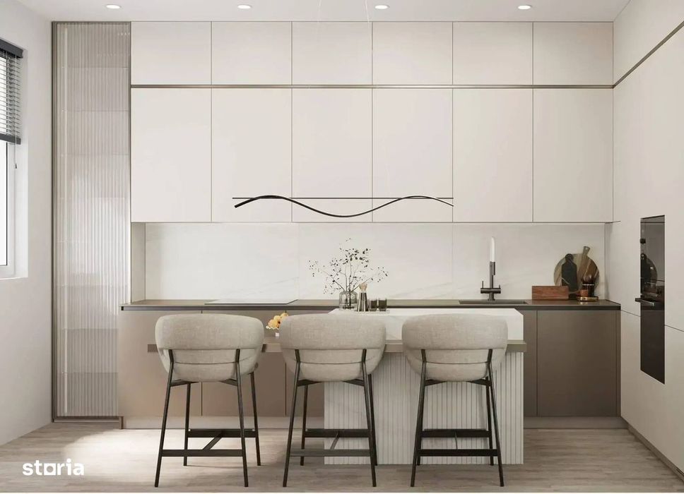 Apartament 2 camere cu curte privata 77 mp, Proiect nou, CITY NORD