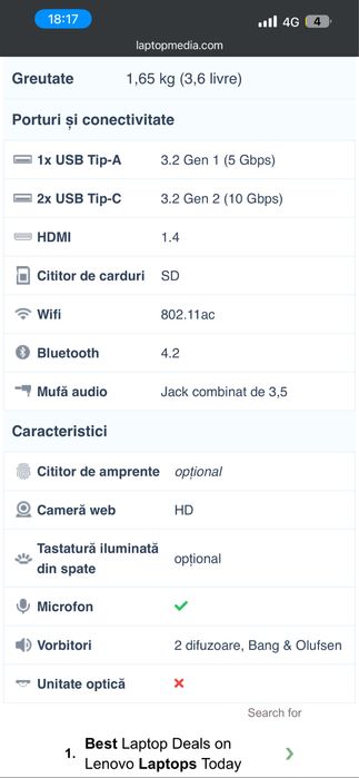 Laptop 2in 1 HP Z Book x2 G4 Tableta