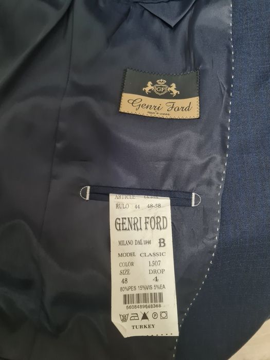 Классический костюм синий