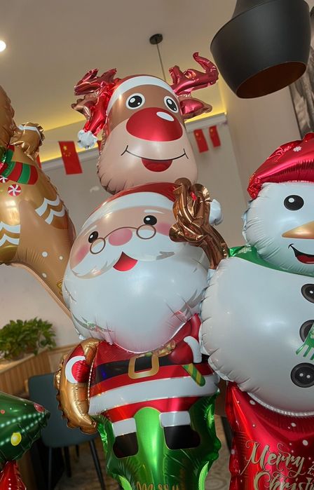 Фольгированные новогодние шары