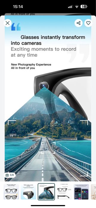 Смарт очки новые в наличии