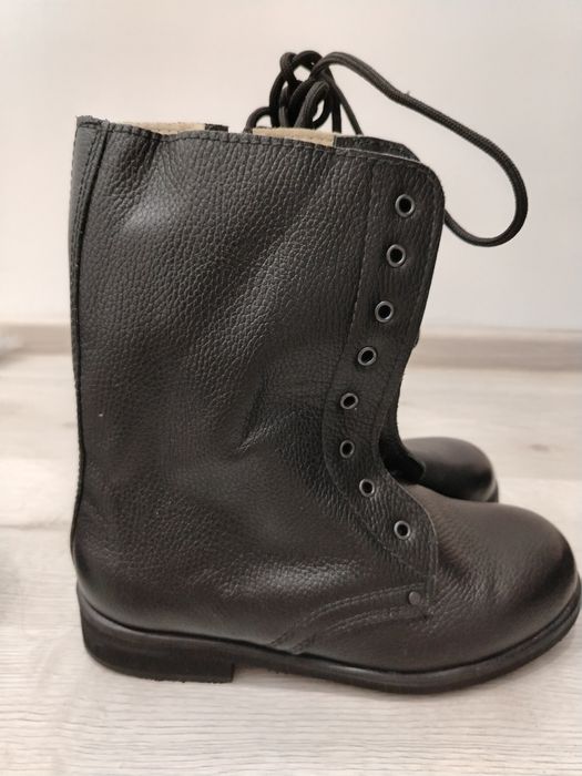 Необычные берцы чёрные