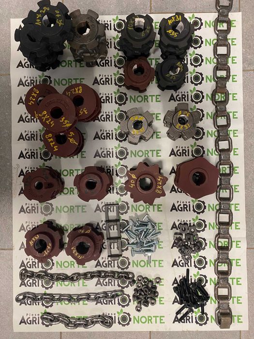 Piese Mig gunoi, pinioane, lanturi, suruburi, racleti.