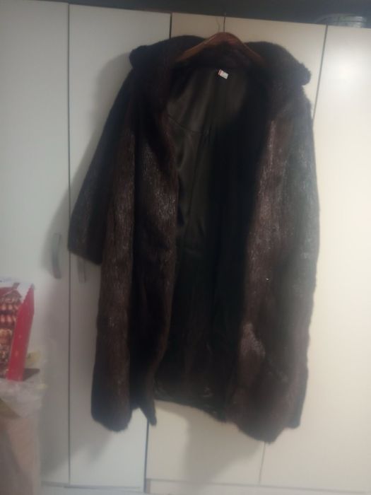 Палто естествен косъм норка