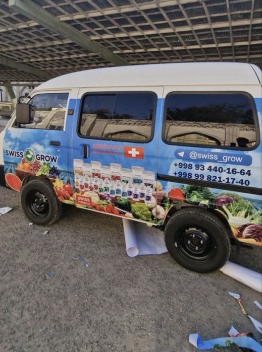 Реклама на Авто Avtomabillarga reklam xizmatlari 24/7