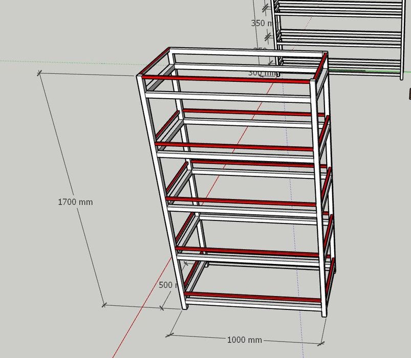 Стеллаж торговый (LOFT)