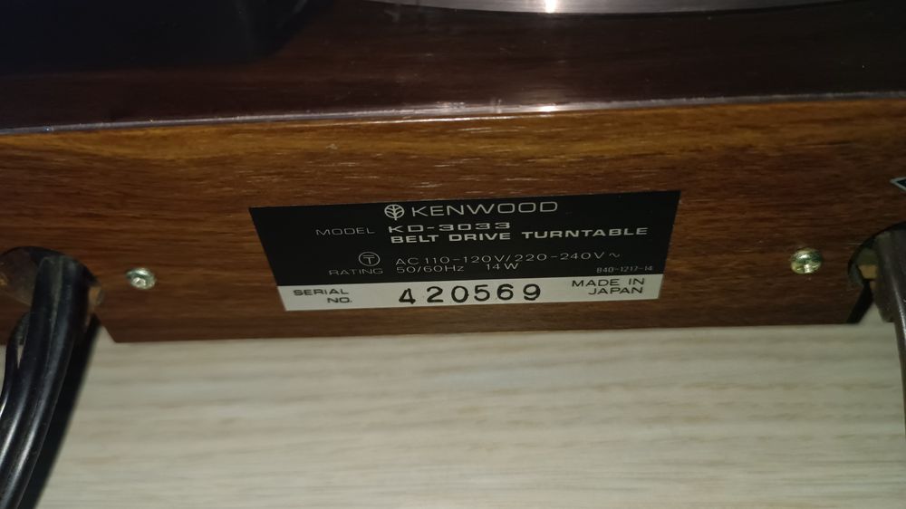 Pick-up kenwood kd-3033