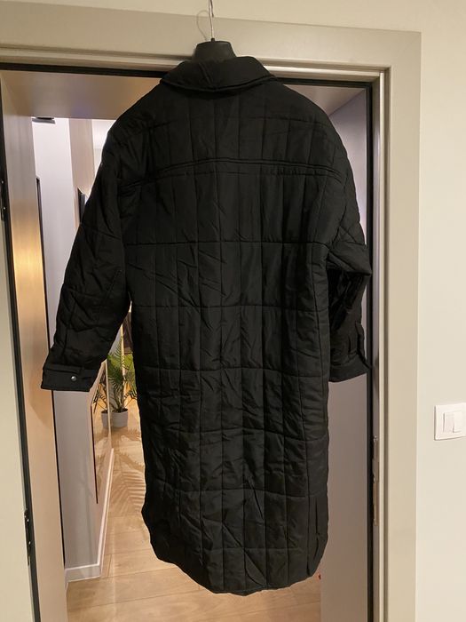 ZARA оригинално дамско дълго черно яке