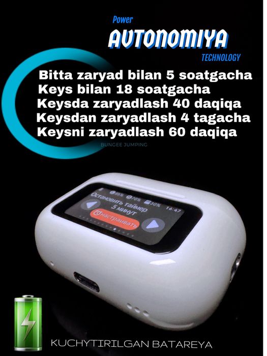 AirPods Pro 2 ANC/ENC ekranli naushnik Беспровадная наушник A9Pro