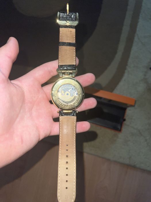 Ceas Stuhrling Emperor Grand Dual Time Automatic Skeleton,