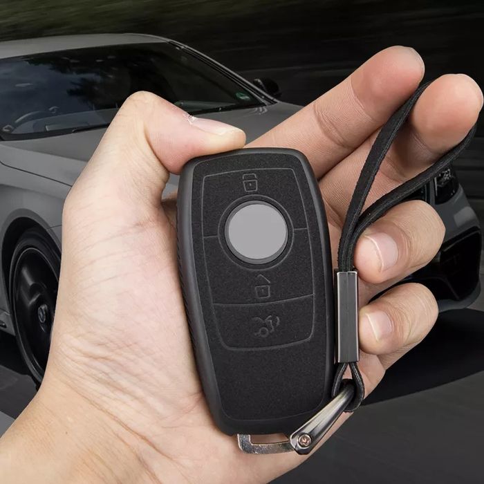 Велурен калъф за ключ Mercedes AMG w177 GLC C E W205 w213 w222 w218