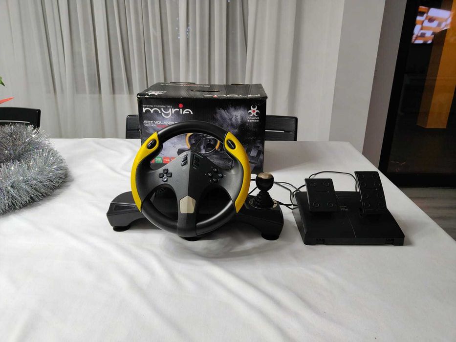 Vând volan gaming Myria MG7400 (PS3/PS4/PS5/PC/XBOX ONE/XBOX S )