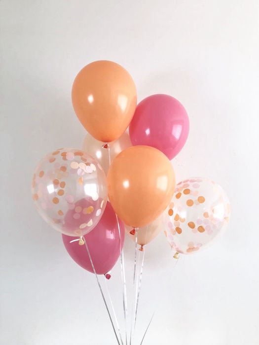 Воздушные шары, цифры, фигуры