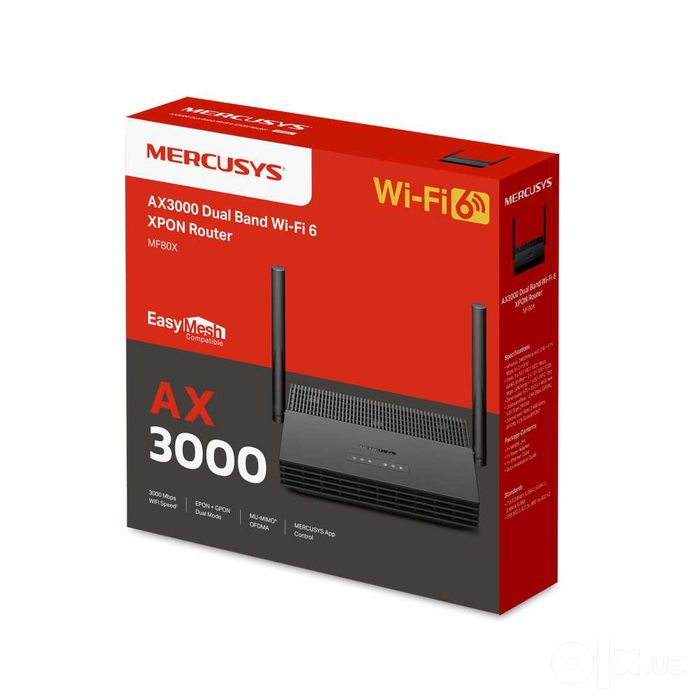 Mercusys MF80X AX3000 XPON Router (Open Box)