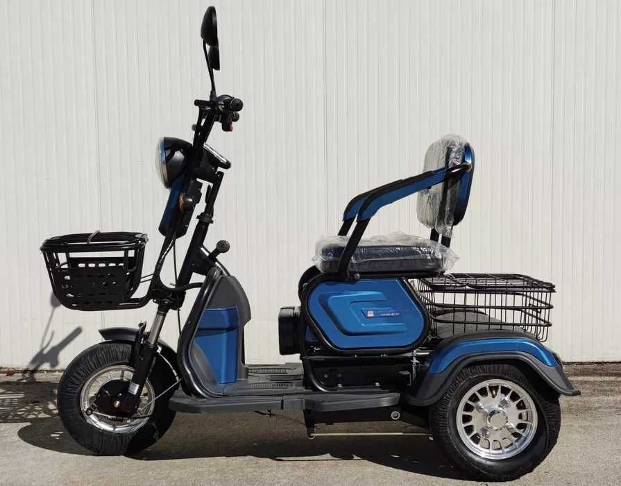 ПРОМОЦИЯ -Триместна триколка EcoWay М19X синя задно задвижване