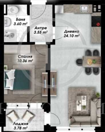 Продава се Двустаен апартамент в Пловдив, Остромила - 63 кв.м за 683 €/кв.м - Снимка #4