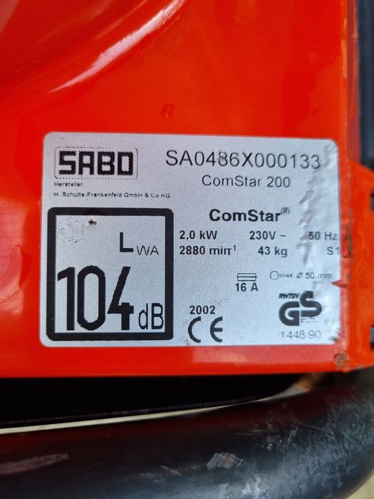 Tocător crengi fructe Sabo ComStar200