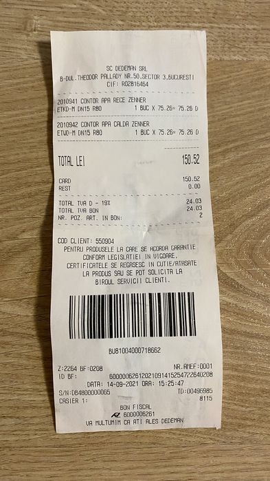 Apometru / contor de apa Zenner