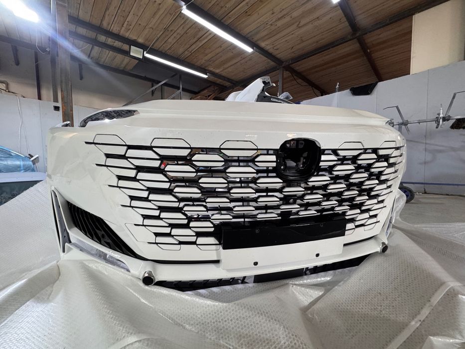 Changan uni k бампер передний белый